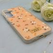 قاب گوشی Galaxy S25 FE سامسونگ IMD لیزری دورمات دکمه کرومی لاکچری سخت HARD طرح گل کد 151888