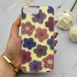 قاب گوشی iPhone 7 Plus - iPhone 8 Plus آیفون IMD لیزری دورمات دکمه کرومی لاکچری سخت HARD طرح گل کد 151905