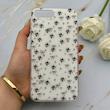 قاب گوشی iPhone 7 Plus - iPhone 8 Plus آیفون IMD لیزری دورمات دکمه کرومی لاکچری سخت HARD طرح گل کد 151907