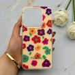 قاب گوشی Redmi Note 14 4G شیائومی IMD لیزری دورمات دکمه کرومی لاکچری سخت HARD طرح گل کد 152016