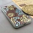 قاب گوشی Galaxy A16 سامسونگ IMD لیزری دورمات ایربگ دار دکمه کرومی لاکچری سخت HARD طرح پلنگی کد 152580