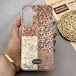 قاب گوشی Galaxy A17 سامسونگ IMD لیزری دورمات ایربگ دار دکمه کرومی لاکچری سخت HARD طرح پلنگی کد 152588