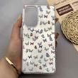 قاب گوشی Galaxy A52 4G - Galaxy A52 5G - Galaxy A52S سامسونگ IMD لیزری دورمات ایربگ دار دکمه کرومی لاکچری سخت HARD طرح پروانه کد 152618