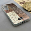 قاب گوشی Galaxy S24 FE سامسونگ IMD لیزری دورمات ایربگ دار دکمه کرومی لاکچری سخت HARD طرح پلنگی کد 152622