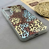 قاب گوشی Galaxy S24 FE سامسونگ IMD لیزری دورمات ایربگ دار دکمه کرومی لاکچری سخت HARD طرح پلنگی کد 152623