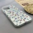 قاب گوشی iPhone 12 Pro Max آیفون IMD لیزری دورمات ایربگ دار دکمه کرومی لاکچری سخت HARD طرح پروانه کد 152648