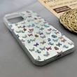 قاب گوشی iPhone 13 Pro Max آیفون IMD لیزری دورمات ایربگ دار دکمه کرومی لاکچری سخت HARD طرح پروانه کد 152649