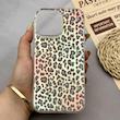 قاب گوشی iPhone 16 Pro Max آیفون IMD لیزری دورمات ایربگ دار دکمه کرومی لاکچری سخت HARD طرح پلنگی کد 152655