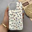 قاب گوشی iPhone 16 Pro Max آیفون IMD لیزری دورمات ایربگ دار دکمه کرومی لاکچری سخت HARD طرح پروانه کد 152658
