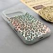 قاب گوشی iPhone 17 Pro آیفون IMD لیزری دورمات ایربگ دار دکمه کرومی لاکچری سخت HARD طرح پلنگی کد 152663