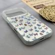 قاب گوشی iPhone 17 Pro آیفون IMD لیزری دورمات ایربگ دار دکمه کرومی لاکچری سخت HARD طرح پروانه کد 152667