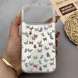 قاب گوشی iPhone 17 Pro آیفون IMD لیزری دورمات ایربگ دار دکمه کرومی لاکچری سخت HARD طرح پروانه کد 152667