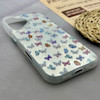 قاب گوشی iPhone 17 آیفون IMD لیزری دورمات ایربگ دار دکمه کرومی لاکچری سخت HARD طرح پروانه کد 152668