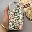 قاب گوشی iPhone 16 آیفون IMD لیزری دورمات ایربگ دار دکمه کرومی لاکچری سخت HARD طرح پلنگی کد 152675