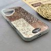قاب گوشی iPhone 16 آیفون IMD لیزری دورمات ایربگ دار دکمه کرومی لاکچری سخت HARD طرح پلنگی کد 152676