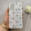 قاب گوشی Galaxy A15 سامسونگ ماربل یخی HARD IMD محافظ لنز نگین دار لاکچری پنجه کد 152462