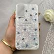 قاب گوشی Galaxy A15 سامسونگ ماربل یخی HARD IMD محافظ لنز نگین دار لاکچری قلب کد 152463
