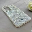 قاب گوشی Galaxy A36 سامسونگ ماربل یخی HARD IMD محافظ لنز نگین دار لاکچری کیتی کد 152472