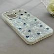 قاب گوشی Galaxy A54 سامسونگ ماربل یخی HARD IMD محافظ لنز نگین دار لاکچری قلب کد 152475
