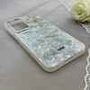 قاب گوشی Galaxy A55 سامسونگ ماربل یخی HARD IMD محافظ لنز نگین دار لاکچری کیتی کد 152482
