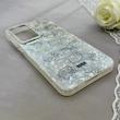 قاب گوشی Galaxy A55 سامسونگ ماربل یخی HARD IMD محافظ لنز نگین دار لاکچری کیتی کد 152482