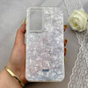 قاب گوشی Galaxy A55 سامسونگ ماربل یخی HARD IMD محافظ لنز نگین دار لاکچری کیتی کد 152482