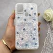 قاب گوشی Galaxy A11 - M11 سامسونگ ماربل یخی HARD IMD محافظ لنز نگین دار لاکچری قلب  کد 152493