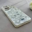 قاب گوشی Galaxy A32 4G سامسونگ ماربل یخی HARD IMD محافظ لنز نگین دار لاکچری کیتی کد 152505