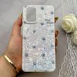 قاب گوشی Galaxy A32 4G سامسونگ ماربل یخی HARD IMD محافظ لنز نگین دار لاکچری پنجه کد 152506