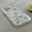 قاب گوشی iPhone 16 آیفون ماربل یخی HARD IMD محافظ لنز نگین دار لاکچری پاپیون کد 152519
