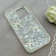 قاب گوشی iPhone 16 آیفون ماربل یخی HARD IMD محافظ لنز نگین دار لاکچری پاپیون کد 152520