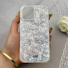 قاب گوشی iPhone 16 آیفون ماربل یخی HARD IMD محافظ لنز نگین دار لاکچری کیتی کد 152521
