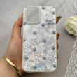 قاب گوشی iPhone 16 آیفون ماربل یخی HARD IMD محافظ لنز نگین دار لاکچری پنجه کد 152522