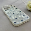 قاب گوشی iPhone 16 آیفون ماربل یخی HARD IMD محافظ لنز نگین دار لاکچری قلب کد 152523