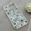 قاب گوشی iPhone 16 آیفون ماربل یخی HARD IMD محافظ لنز نگین دار لاکچری قلب کد 152523