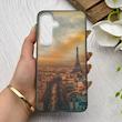 قاب گوشی Galaxy S24 FE سامسونگ IMD لیزری دورمات دکمه کرومی لاکچری سخت HARD طرح پاریس کد 152785