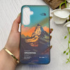 قاب گوشی Galaxy S24 FE سامسونگ IMD لیزری دورمات دکمه کرومی لاکچری سخت HARD طرح کوه اسپرت کد 152790