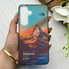 قاب گوشی Galaxy S25 FE سامسونگ IMD لیزری دورمات دکمه کرومی لاکچری سخت HARD طرح کوه اسپرت کد 152797
