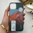 قاب گوشی iPhone 13 - iPhone 14 آیفون IMD لیزری دورمات دکمه کرومی لاکچری سخت HARD طرح کوه اسپرت کد 152814