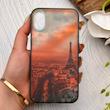 قاب گوشی iPhone X - iPhone XS آیفون IMD لیزری دورمات دکمه کرومی لاکچری سخت HARD طرح پاریس کد 152823