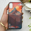 قاب گوشی iPhone X - iPhone XS آیفون IMD لیزری دورمات دکمه کرومی لاکچری سخت HARD طرح کوه اسپرت کد 152830