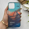قاب گوشی iPhone 13 Pro Max آیفون IMD لیزری دورمات دکمه کرومی لاکچری سخت HARD طرح کوه اسپرت کد 152834