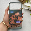 قاب گوشی iPhone 17 Pro Max آیفون IMD لیزری دورمات دکمه کرومی لاکچری سخت HARD طرح کوه اسپرت کد 152849