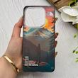 قاب گوشی Redmi Note 14 4G شیائومی IMD لیزری دورمات دکمه کرومی لاکچری سخت HARD طرح کوه اسپرت کد 152937