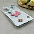 قاب گوشی Galaxy A36 سامسونگ فانتزی سخت Hard لیزری IMD طرح پروانه برجسته کد 150612