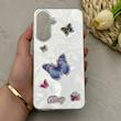 قاب گوشی Galaxy A36 سامسونگ فانتزی سخت Hard لیزری IMD طرح پروانه برجسته کد 150614