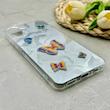 قاب گوشی Galaxy A06 سامسونگ فانتزی سخت Hard لیزری IMD طرح پروانه برجسته کد 150617