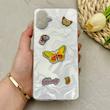 قاب گوشی Galaxy A06 سامسونگ فانتزی سخت Hard لیزری IMD طرح پروانه برجسته کد 150618