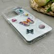 قاب گوشی Poco X7 Pro شیائومی فانتزی سخت Hard لیزری IMD طرح پروانه برجسته کد 150642