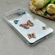 قاب گوشی Redmi Note 14 4G شیائومی فانتزی سخت Hard لیزری IMD طرح پروانه برجسته کد 150658